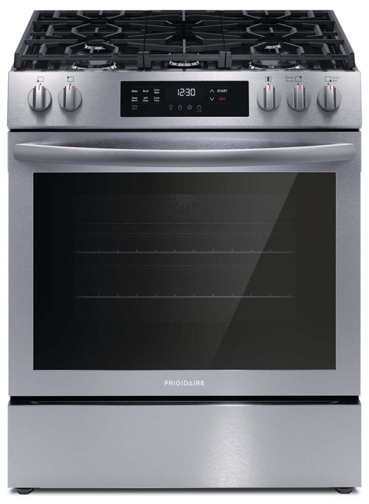 Cuisinière à gaz Frigidaire de 5,1 pi³ avec préchauffage rapide et cuisson par convection - acier inoxydable - FCFG3083…