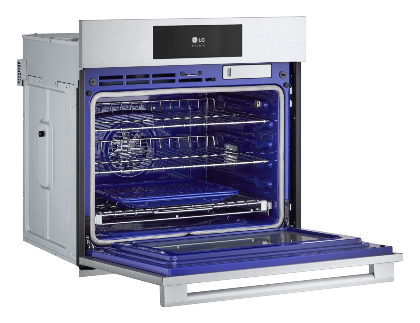 LG Studio 30 4,7 pi³ Four mural électrique avec convection véritable - Acier inoxydable résistant aux traces - W… | Four mural électrique LG Studio de 4,7 pi³ et de 30 po avec convection véritable - acier inoxydable …