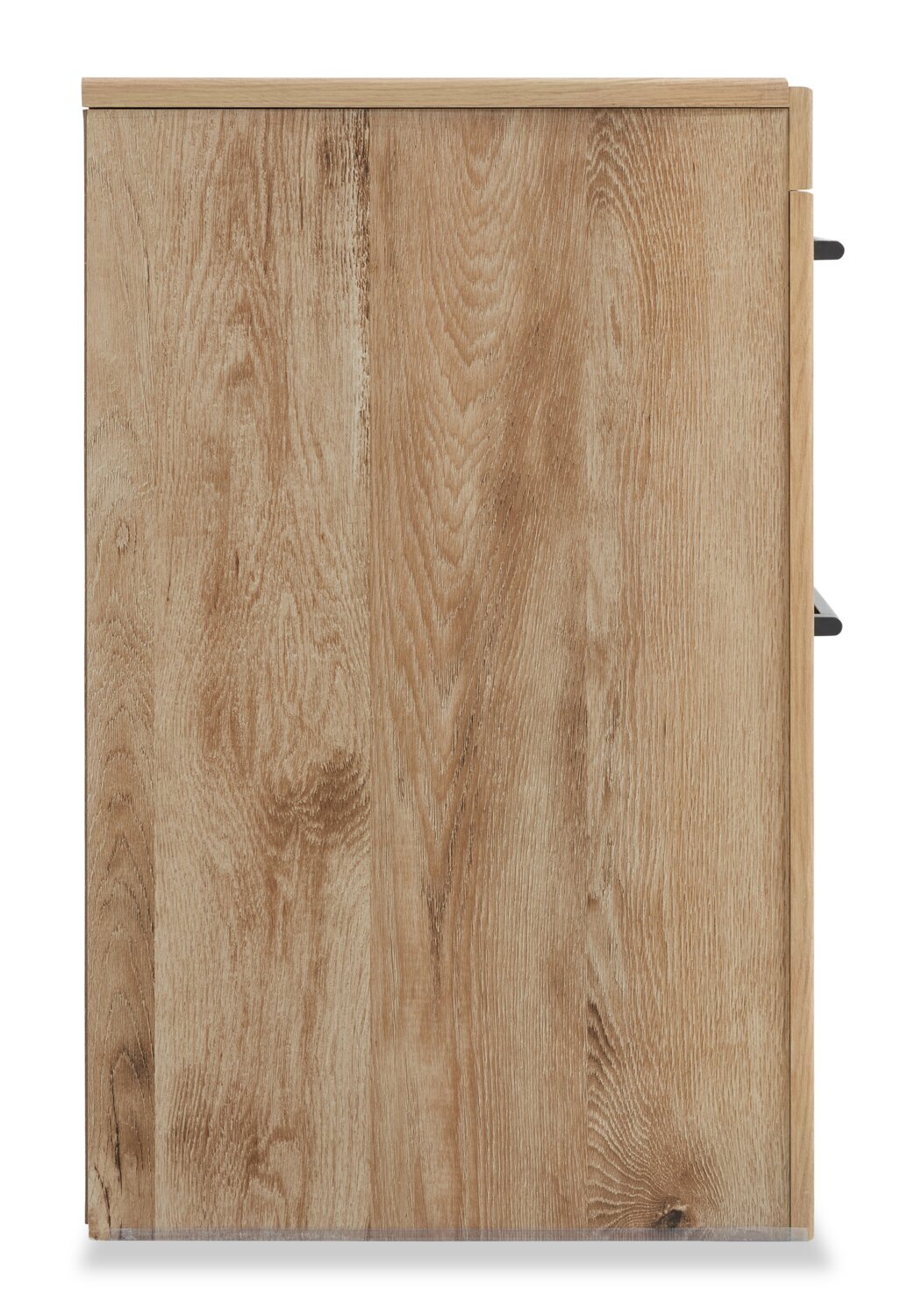 Table de chevet Derekson à 2 tiroirs avec ports USB, 21,7 L x 24,4 H - Naturel | Table de nuit Derekson de 21,7 po (L) x 24,4 po (H) à 2 tiroirs avec ports USB - naturelle