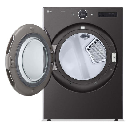 Sécheuse électrique intelligente LG de 7,4 pi³ avec vapeur - acier noir - superposable - DLEX6700B | LG 7.4 Cu. Ft. Smart Electric Dryer with Steam - Black Steel - Stackable - DLEX6700B