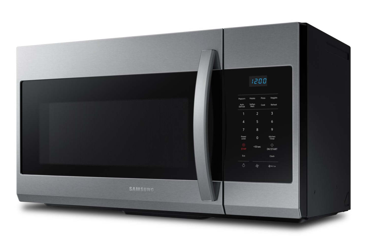 Samsung 1,7 Cu. Fort. Micro-ondes à grande portée avec 300 CFM et cuisson et réchauffage automatiques - Acier inoxydable -… | Quatre à micro-ondes à hotte intégrée Samsung de 1,7 pi³ avec 300 pi³/min, Wi-Fi et cuisson et réchauf…