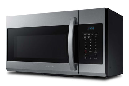 Samsung 1,7 Cu. Fort. Micro-ondes à grande portée avec 300 CFM et cuisson et réchauffage automatiques - Acier inoxydable -… | Quatre à micro-ondes à hotte intégrée Samsung de 1,7 pi³ avec 300 pi³/min, Wi-Fi et cuisson et réchauf…