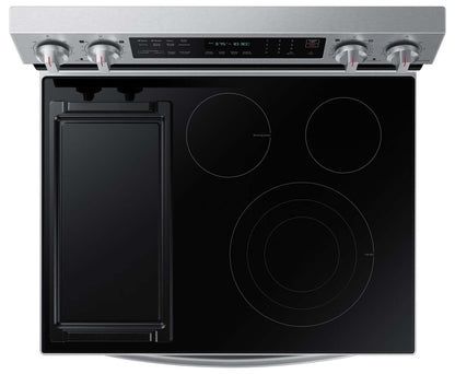 Cuisinière intelligente électrique amovible Samsung de 6,3 pi³ avec friture à air - acier inoxydable - NE63A6711SS/…