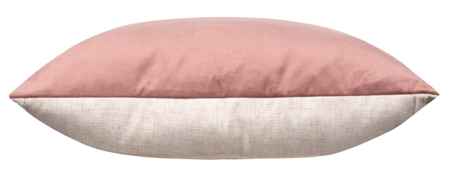Coussin décoratif d'apparence velours - Rose | Coussin décoratif d'apparence velours - rose | FL1026DP