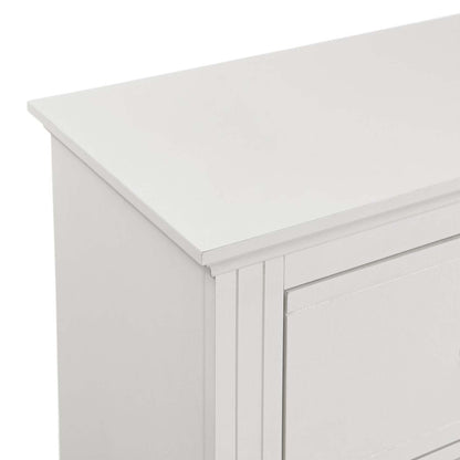 Commode de chambre Ella, 5 tiroirs, 36 L x 53 H - Blanc | Commode verticale de chambre à coucher Ella de 36 po (L) x 53 po (H) à 5 tiroirs - blanche