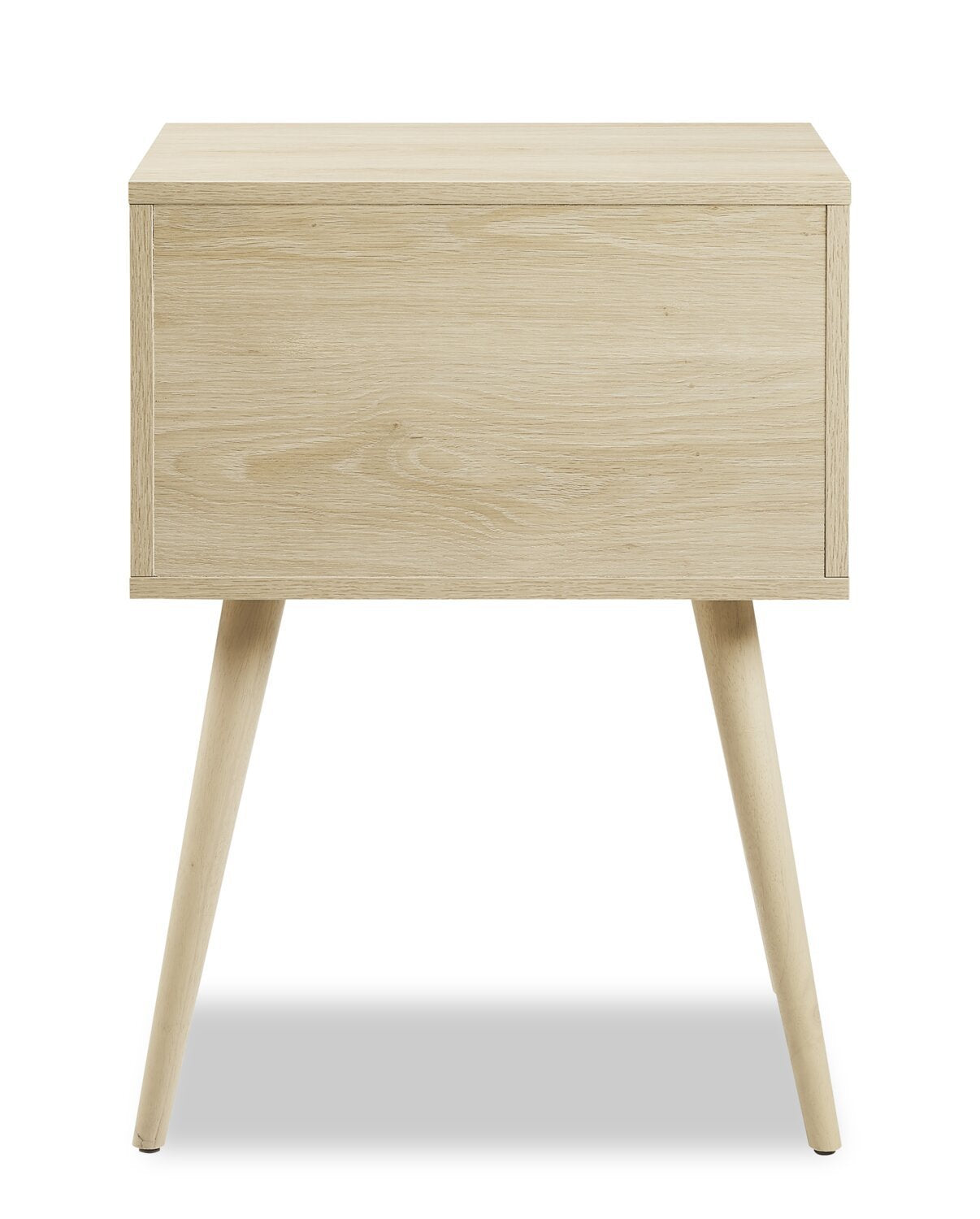 Table de chevet à 2 tiroirs Mori, 18 L x 25,75 H - Naturel | Table de nuit Mori de 18 po (l) x 25,75 po (H) à 2 tiroirs - naturelle
