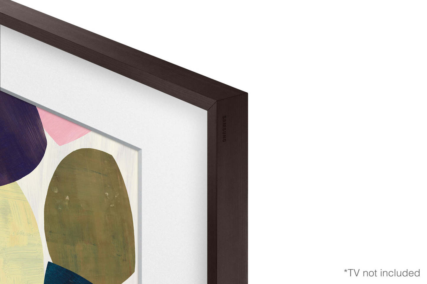 Samsung Bezel personnalisable pour téléviseur The Frame 55 - Brun moderne | Cadre personnalisable Samsung pour 55 The Frame TV - Brun moderne | SCFA55BW