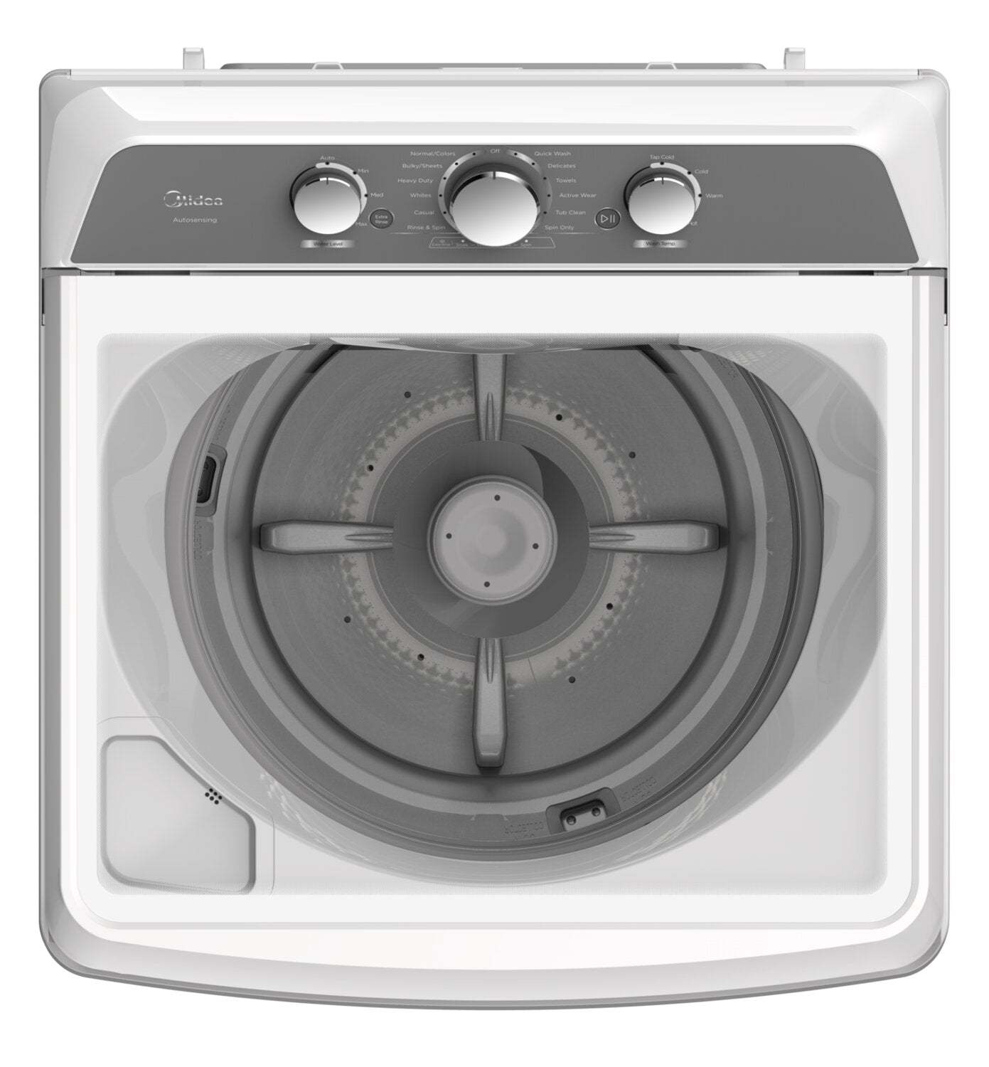 Midéa 4,3 Cu. Fort. Laveuse à chargement par le haut - Blanc - MLV43A3AWW | Laveuse Midea à chargement par le haut de 4,3 pi³ - blanche - MLV43A3AWW