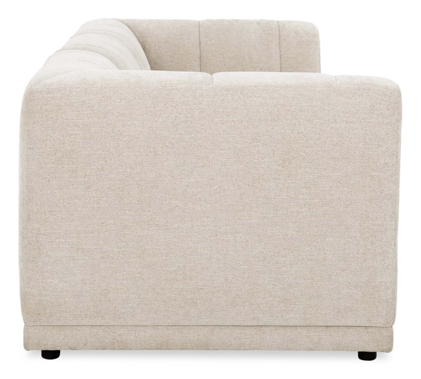 Sofa modulaire Oaklyn Kort & Co. de 109 po en tissu avec coussins de siège capitonnés - beige
