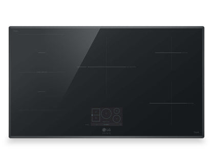 LG Studio 36 plaque de cuisson à induction à 5 brûleurs avec zone de cuisson flexible - Noir - CBIS3618BE | Surface de cuisson à induction LG Studio de 36 po à 5 brûleurs avec zone de cuisson polyvalente - CBIS3618BE | CBIS3618