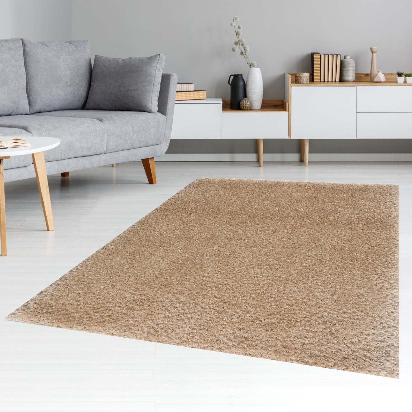 Tapis à poils longs beige Lawson | Tapis à poils long Lawson beige | LOISBG06