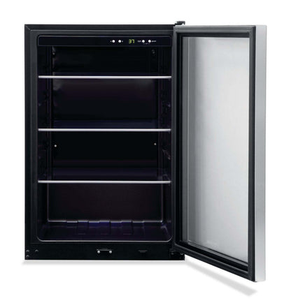 Frigidaire 21,5 4,6 Cu. Fort. 138 12 onces. Réfrigérateur central à boissons d'une capacité de canette - Acier inoxydable… | Réfrigérateur Frigidaire de 4,6 pi³ et de 21,5 po avec refroidisseur à boissons d'une capacité de 13…