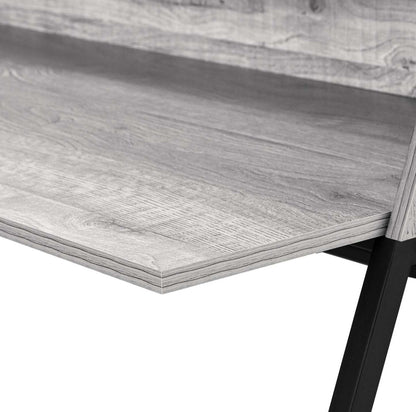 Bureau Lawson 47.25 avec petite niche - Gris|Bureau Lawson de 47,25 po avec petite crédence - gris