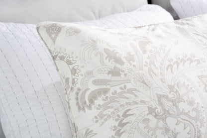 Indie Paisley 3-Piece King Comforter Set - White|Ensemble d'édredon Indie Paisley 3 pièces pour très grand lit - blanc|PAISL3KG