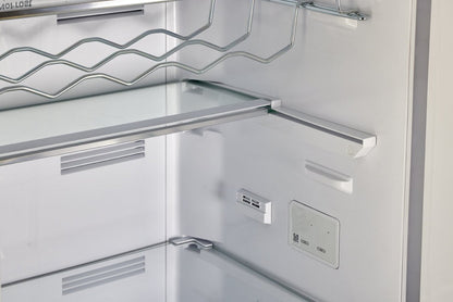 Réfrigérateur Classic Rétro par Unique de 24 po et de 12 pi3 à congélateur inférieur - turquoise brume marine - UGP-340L T AC | U340LTAC