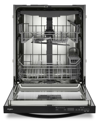 Lave-vaisselle encastré Whirlpool de 24 po et de 44 dBA avec commandes sur le dessus - noir - WDT550SAPB | Whirlpool 24 44 dBA Built-In Top-Control Dishwasher - Black - WDT550…