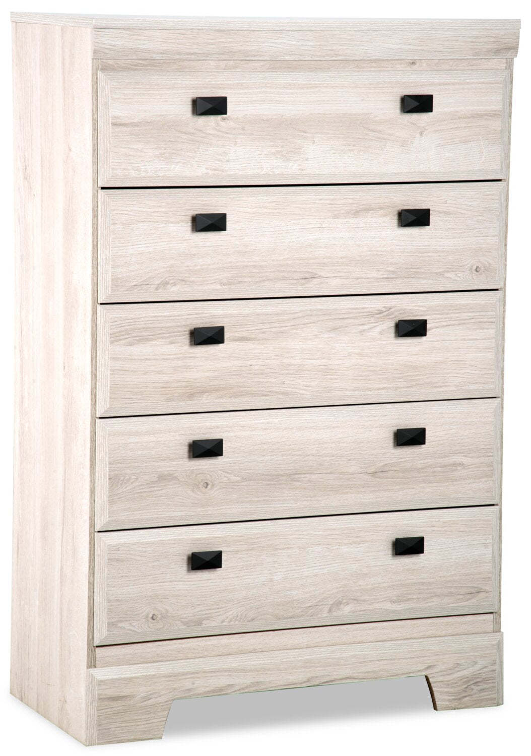 Commode de chambre à coucher Yorkdale, 5 tiroirs, 31,1 l x 47,4 h, fabriquée au Canada - Blanc | Commode verticale Yorkdale de 31,1 po (L) x 47,4 po (H) à 5 tiroirs pour la chambre à coucher, fabriquée au Canada - blanche