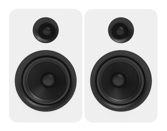 Kanto YU Enceintes bibliothèque passives 5,25 avec 1 tweeter à dôme en soie - Blanc | Haut-parleurs d'étagère passifs Kanto YU 5,25 po avec haut-parleur d'aigus 1 po, dôme en soie -blancs | YUP6WSPK