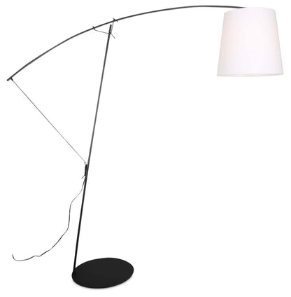 Charley 85.5 Lampadaire Arc en Métal Noir | Lampe à pied arquée Charley de 85,5 po en métal noir