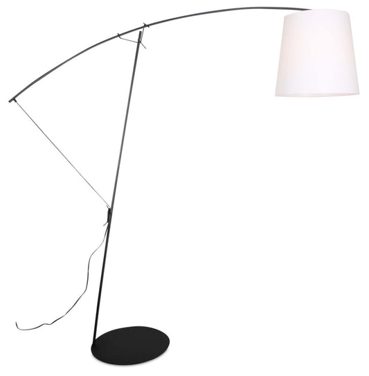 Charley 85.5 Lampadaire Arc en Métal Noir | Lampe à pied arquée Charley de 85,5 po en métal noir