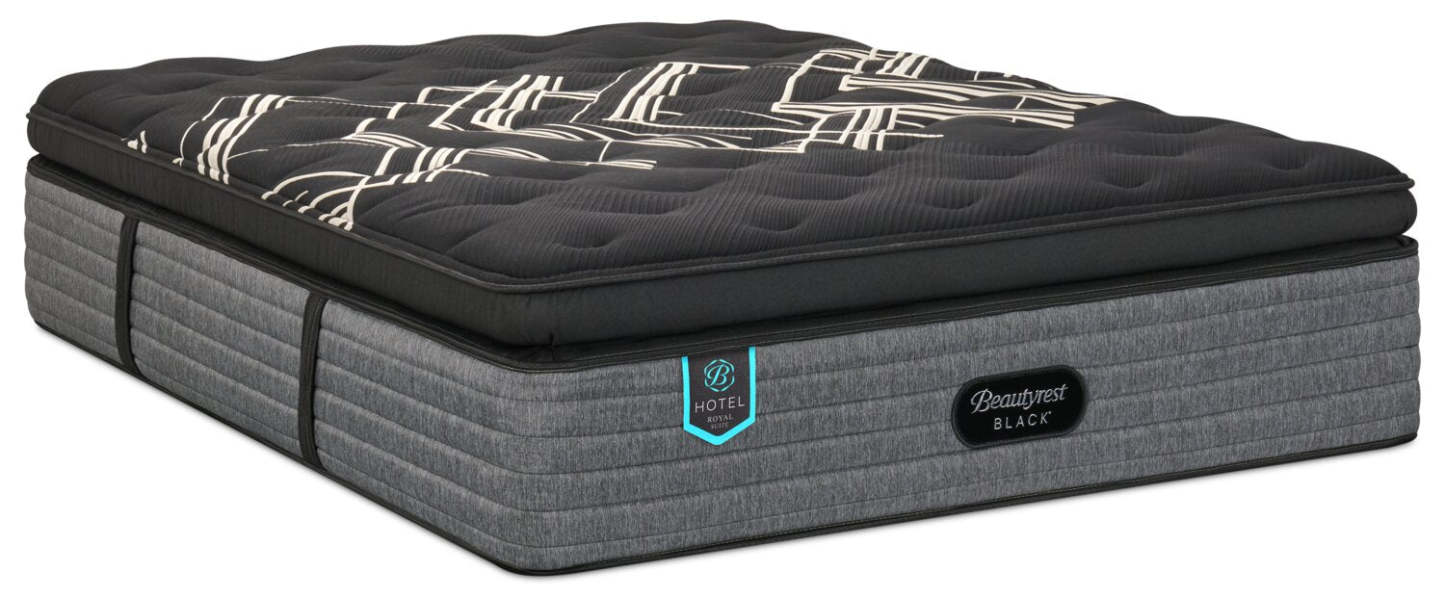 Matelas à Euro-plateau épais moelleux Royal Suite de série Hotel de Beautyrest BlackMD pour grand lit