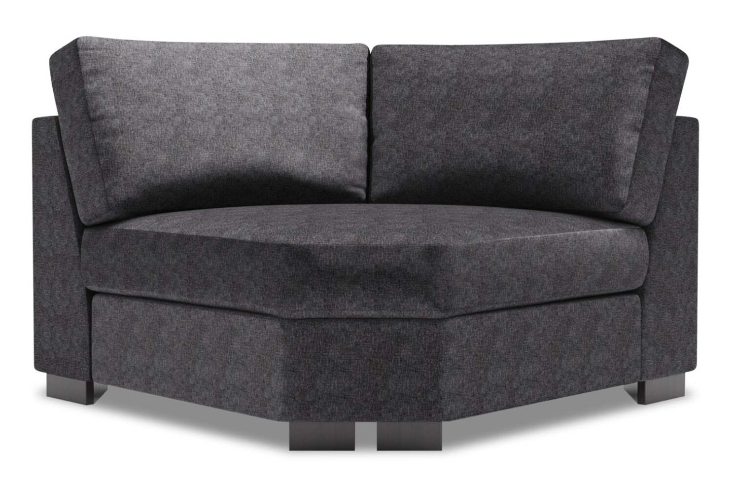 Fauteuil courbé en coin Track de la collection Sofa Lab - Luxury Charcoal | TR842993