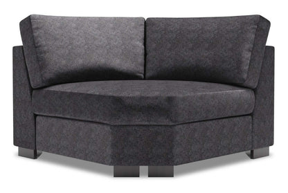 Fauteuil courbé en coin Track de la collection Sofa Lab - Luxury Charcoal | TR842993
