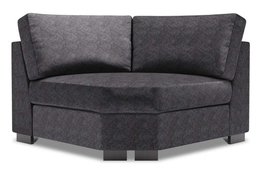 Fauteuil courbé en coin Track de la collection Sofa Lab - Luxury Charcoal | TR842993