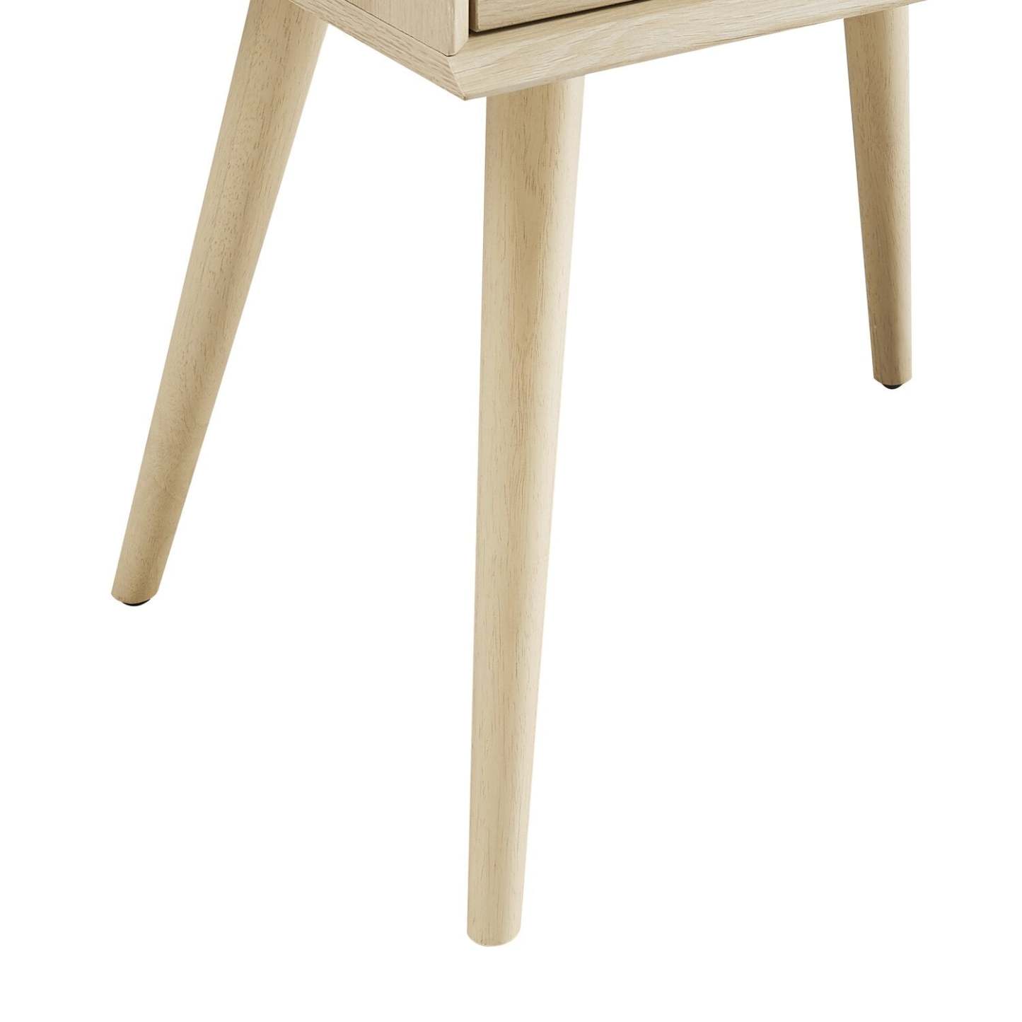 Table de chevet à 2 tiroirs Mori, 18 L x 25,75 H - Naturel | Table de nuit Mori de 18 po (l) x 25,75 po (H) à 2 tiroirs - naturelle