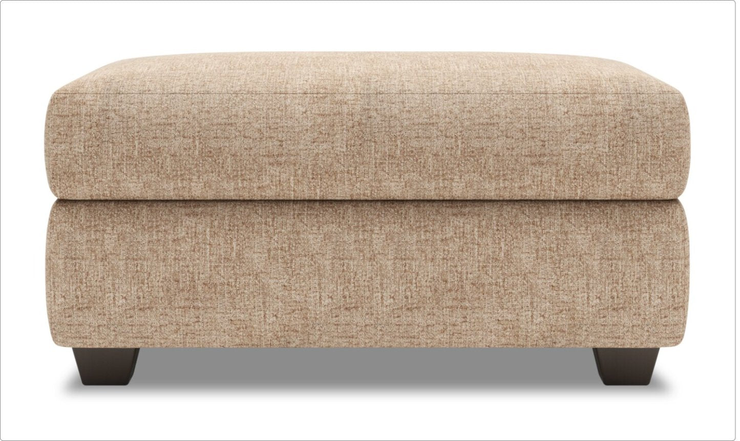 Fabriqué au Canada Canapé personnalisable Lab The Trunk 39 Pouf de rangement en tissu de chenille - Taupe de luxe | Pouf de rangement The Trunk de Sofa Lab de 39 po fabriqué au Canada en tissu de chenille - Taupe de luxe | TRUN2893