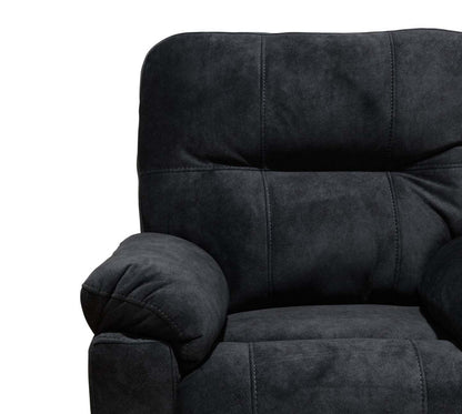 Fauteuil à inclinaison électrique Gybson de 38 po fabriqué au Canada en tissu - gris graphite