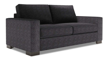Fabriqué au Canada Canapé Personnalisable Sofa Lab Track 75 en Tissu Chenille Taille Condo avec Accoudoirs - Gris Charbon de Luxe | Canapé Track de Sofa Lab de 75 po de format condo fabriqué au Canada en tissu de chenille - gris Charbon de Luxe | TR092993