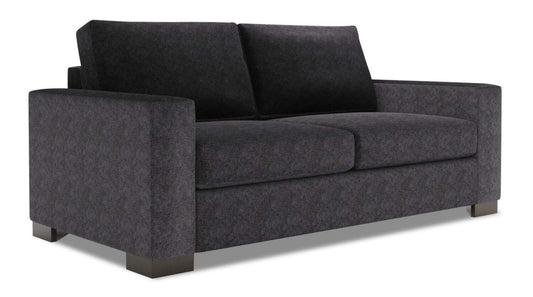 Fabriqué au Canada Canapé Personnalisable Sofa Lab Track 75 en Tissu Chenille Taille Condo avec Accoudoirs - Gris Charbon de Luxe | Canapé Track de Sofa Lab de 75 po de format condo fabriqué au Canada en tissu de chenille - gris Charbon de Luxe | TR092993