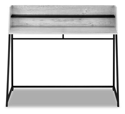 Bureau Lawson 47.25 avec petite niche - Gris|Bureau Lawson de 47,25 po avec petite crédence - gris