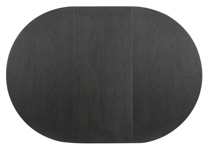 Table de salle à manger Dena avec extension 42-60 W, ronde - Gris | Table de salle à manger ronde Dena de 42 po à 60 po (L) avec rallonge - grise