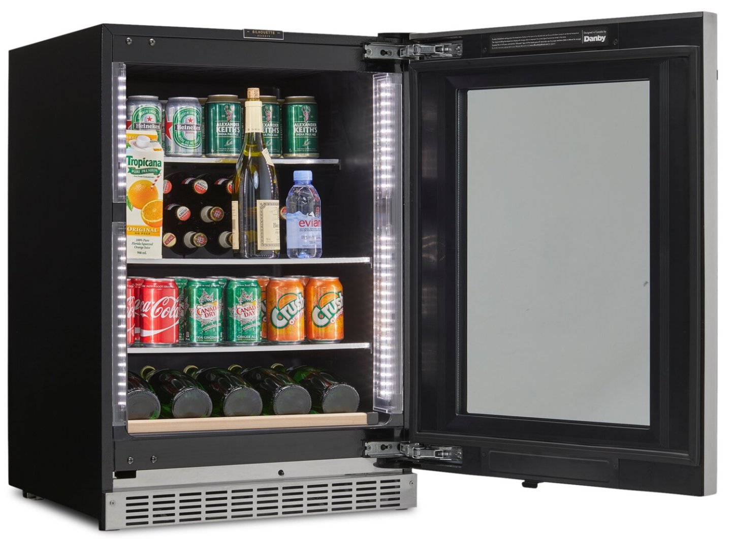 Silhouette Reserve 23.9 5 Cu. Ft. Single-Door Beverage Centre - Black - SRVBC050R | Refroidisseur à boissons Reserve de Silhouette de 5 pi³ et de 23,9 po à 1 porte - noir - SRVBC050R