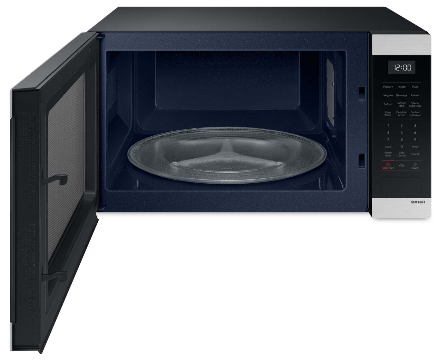 Samsung 1,9 Cu. Fort. Micro-ondes de comptoir avec cuisson par capteur - MS19DG8500SRAC | Four à micro-ondes de comptoir Samsung de 1,9 pi3 avec cuisson par capteur - MS19DG8500SRAC | MS19DG8S