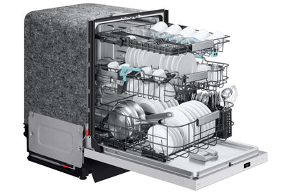 Samsung 24 38 dBA Lave-vaisselle à commandes sur le dessus avec nettoyage par IA et 3e panier - Blanc - DW90F89T0U12AA | Lave-vaisselle Samsung de 24 po et de 38 dBA avec commandes sur le dessus, nettoyage avec IA et 3e panier - DW90F89T0UMTAA | DW90F89W