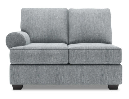 Sofa Lab Roll LAF Loveseat - Luna Pewter | Causeuse de gauche Roll de la collection Sofa Lab - Luna Pewter | RO232291