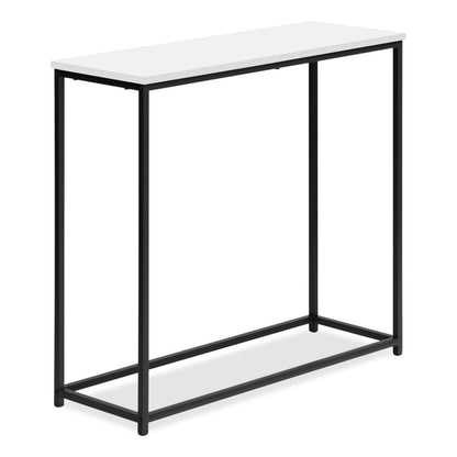 Alma 31.5 Modern Sofa Table - White with Black Metal Frame|Table de salon moderne Alma de 31,5 po - blanche avec armature en métal noir