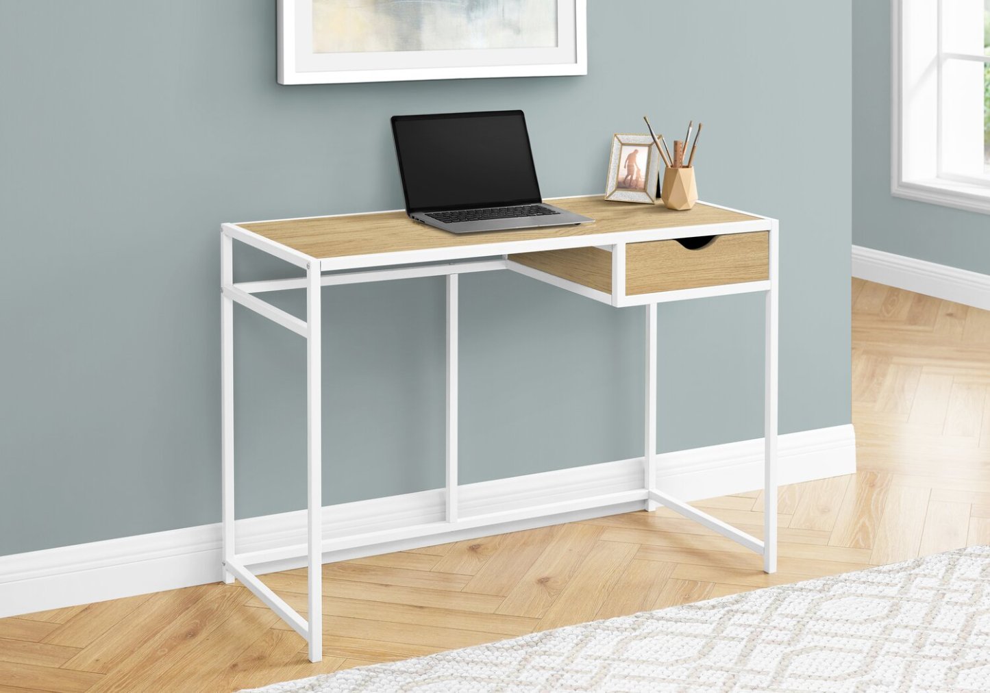 Bureau Everly de 42,25 po avec tiroir - naturel