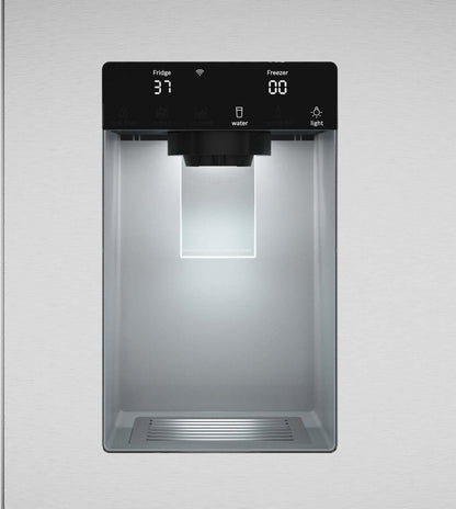 Bosch 36'' 21.6 Cu. Ft French Door Refrigerator – Fingerprint Resistant Stainless Steel - B36CD10ENS | Réfrigérateur Bosch de 36 po et de 21,6 pi3 à portes françaises - acier inoxydable résistant aux traces de doigts - B36CD10ENS