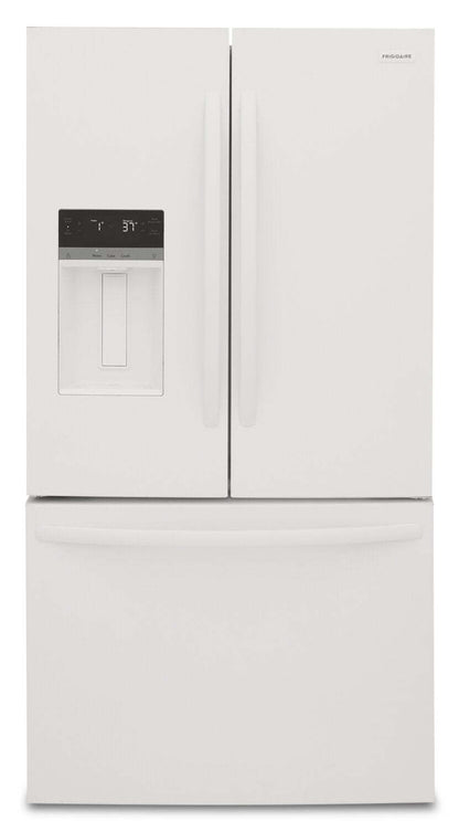 Réfrigérateur Frigidaire de 36 po et de 27,8 pi³ à profondeur standard à portes françaises - blanc - FRFS2823AW | Frigidaire 36 27,8 pi³ Réfrigérateur à portes françaises de profondeur standard - blanc …