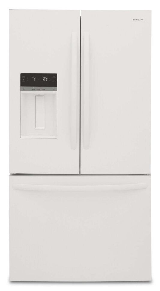 Réfrigérateur Frigidaire de 36 po et de 27,8 pi³ à profondeur standard à portes françaises - blanc - FRFS2823AW | Frigidaire 36 27,8 pi³ Réfrigérateur à portes françaises de profondeur standard - blanc …