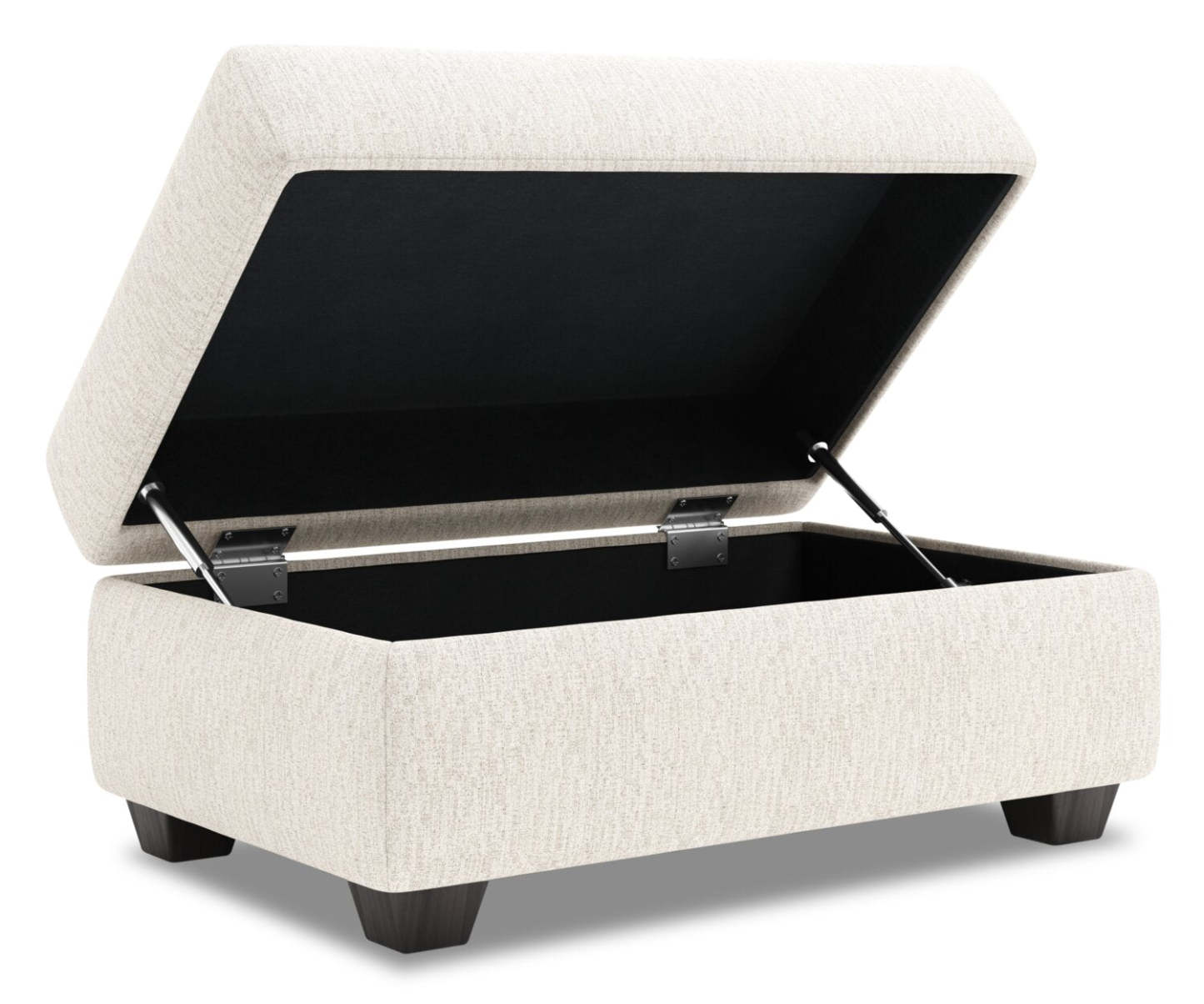 Fabriqué au Canada Pouf de rangement personnalisable The Trunk 39 en tissu de chenille - Beige de luxe Sable | Pouf de rangement The Trunk de Sofa Lab de 39 po fabriqué au Canada en tissu chenille - beige de luxe Sable | TRUN3093