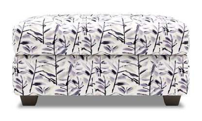 Fabriqué au Canada Pouf de rangement personnalisable The Trunk 39 en tissu - Pebble multicolore | Pouf de rangement The Trunk de Sofa Lab de 39 po fabriqué au Canada en tissu - Pebble multicolore | TRUN1151