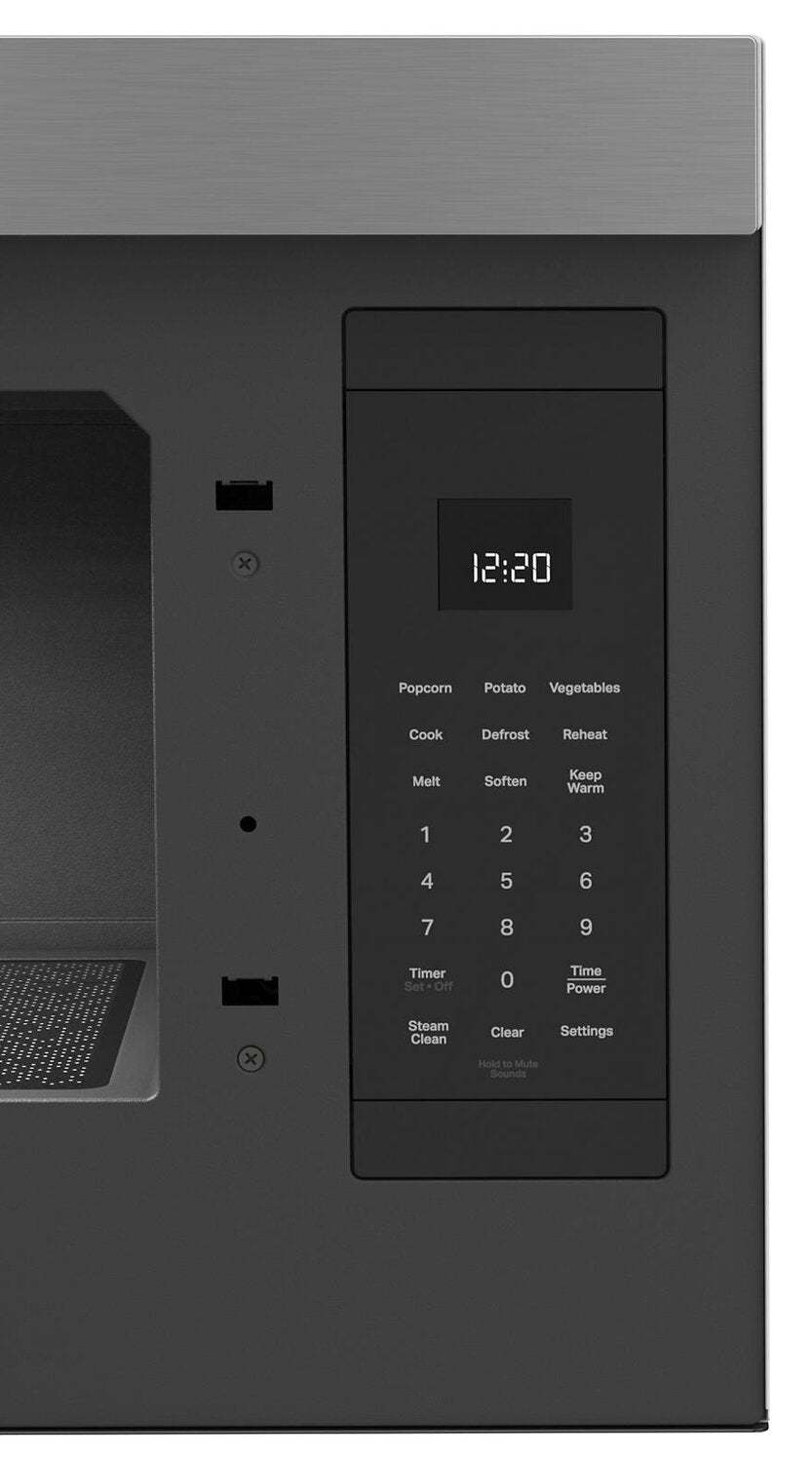 Tourbillon 1,1 Cu. Fort. Micro-ondes encastré avec 900 watts de cuisson - Résistant aux empreintes digitales… | Quatre à micro-ondes à hotte intégrée Whirlpool de 1,1 pi³ à installation affleurée avec cuisson à 900…
