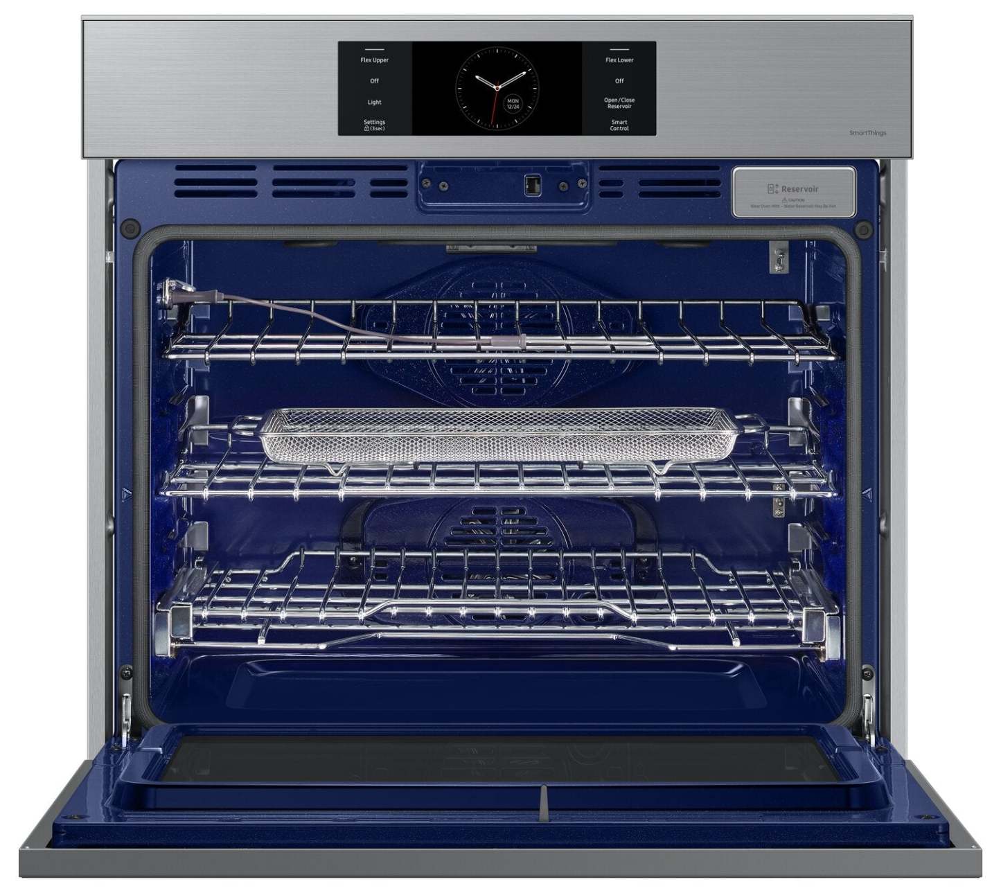 Four mural simple électrique Samsung de 30 po et de 5,1 pi³ avec caméra AI Pro CookingMC et Air Sous Vide - S…