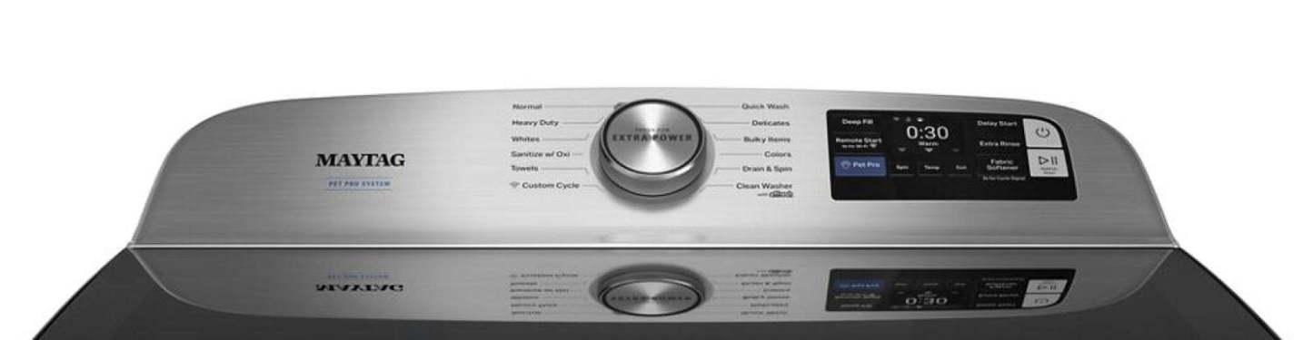 Maytag 6.0 Cu. Ft. Pet Pro Smart Top-Load Washer - Midnight Steel - MTW7205RF | Laveuse intelligente Animal Pet Pro de Maytag à chargement par le haut de 6,0 pi3 - acier minuit - MTW7205RF