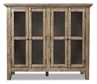 Rocco 48 4-Door Accent Cabinet - Natural Wood|Armoire décorative Rocco de 48 po avec 4 portes - bois naturel